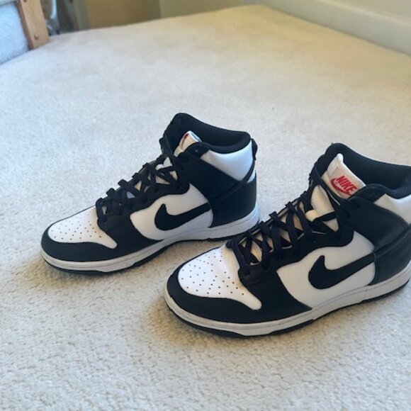 Nike Dunk High Retro - Black and White (Size Woman 8, Mens 6) - Picture 3 of 10